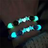 For Overseas Best-Selling Mothers Day Family Love Luminous Women's Lampwork Glass Glowing Beaded Bracelet Mom Gift