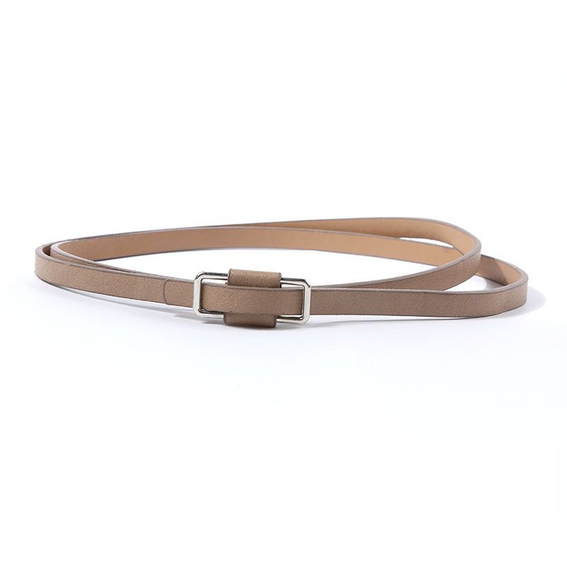 

Womens Modern Stylish Buckle Belt Available In Various Colors For Looks Trendy Model C Beige