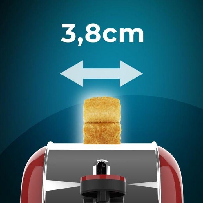 Cecotec Grille-pain Vertical Toast In Time 850 Rouge Long