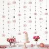 KatchOn, Rose Gold 30th Birthday Decorations - 9 String Hanging Garland, 6 Feet | No DIY 30 Years Party Hanging Streamer | Dirty 30 Birthday