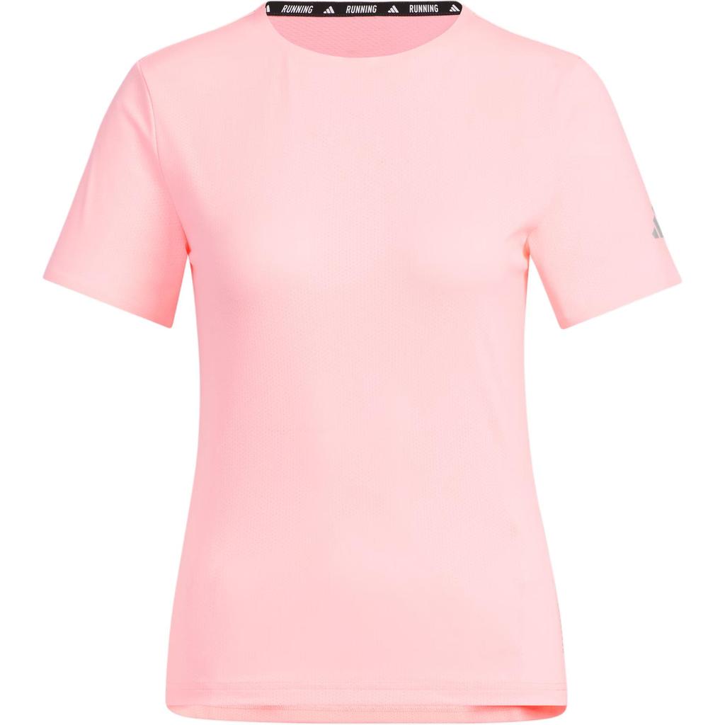 Adidas Ess Rn Tee Ss Quick-Dry Running Short Sleeve T-Shirt Women Tops Pink JV6933
