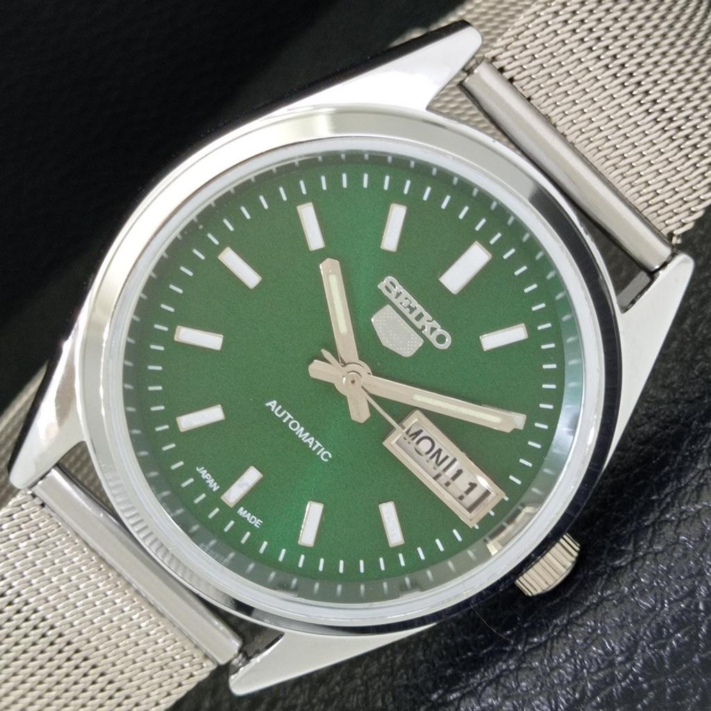 

ЯПОНИЯ ВИНТАЖНЫЕ ВОССТАНОВЛЕННЫЕ ЧАСЫ SEIKO 5 АВТОМАТИЧЕСКИЕ МУЖСКИЕ ЗЕЛЕНЫЙ ЦИФЕРБЛАТ a440628-4 Sk-a440628