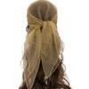 Thin Hotfix Rhinestone Square Scarf Sparkle Glitter Veil Turban Mesh Bandana  Women Fashion