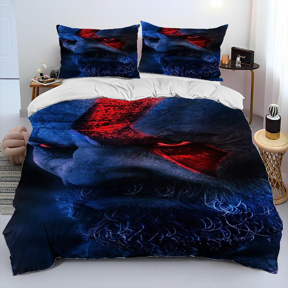Comforter God Of War Game Gamers Kratos Comforter Bedding Set Bed Set King Queen Size Bedding Set Kids