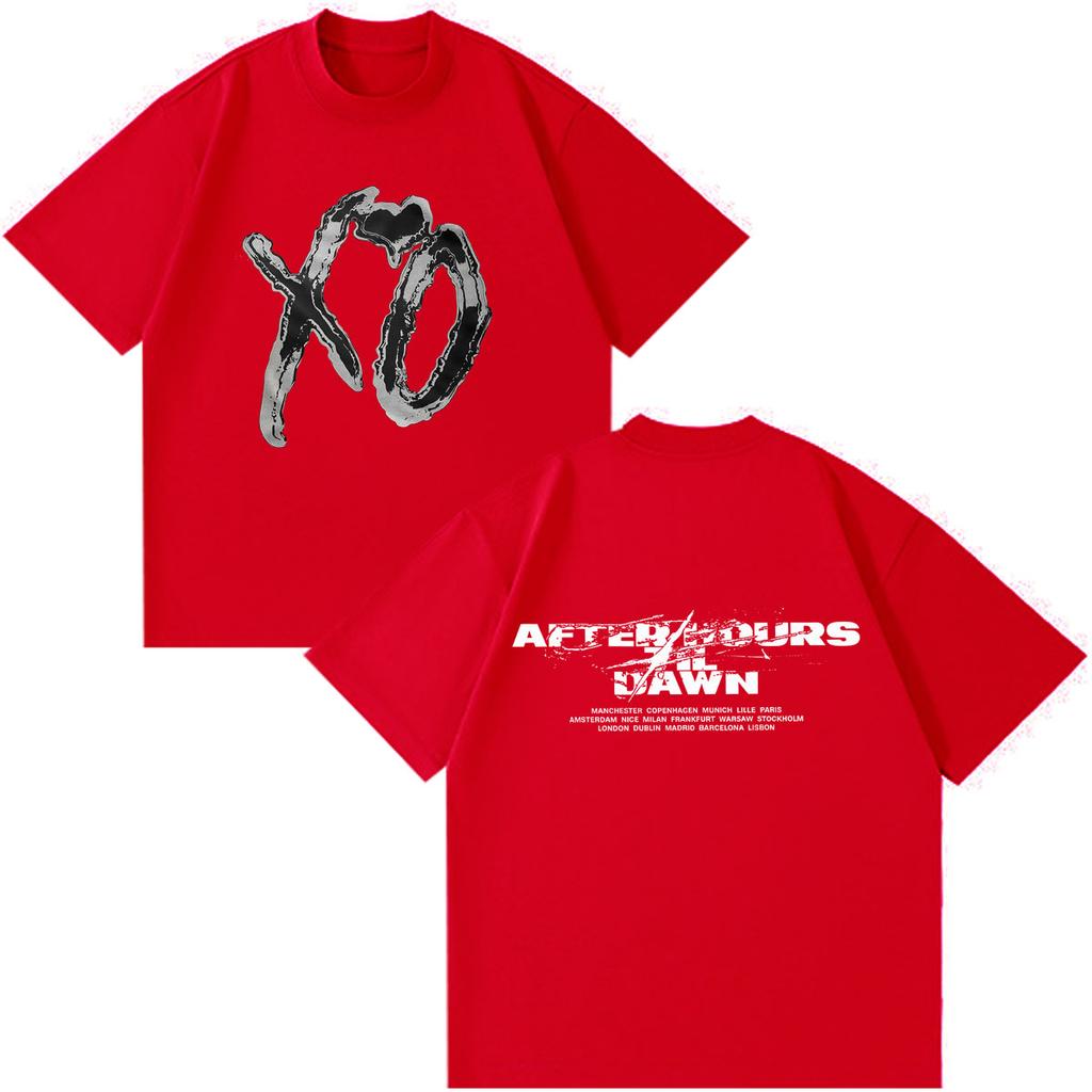 The Weeknd After Hours Til Dawn 2026 Tour PrintT Shirt Men Women Hip-hop T-shirt Summer Short-sleeved Gothic Punk T-shirts Tops