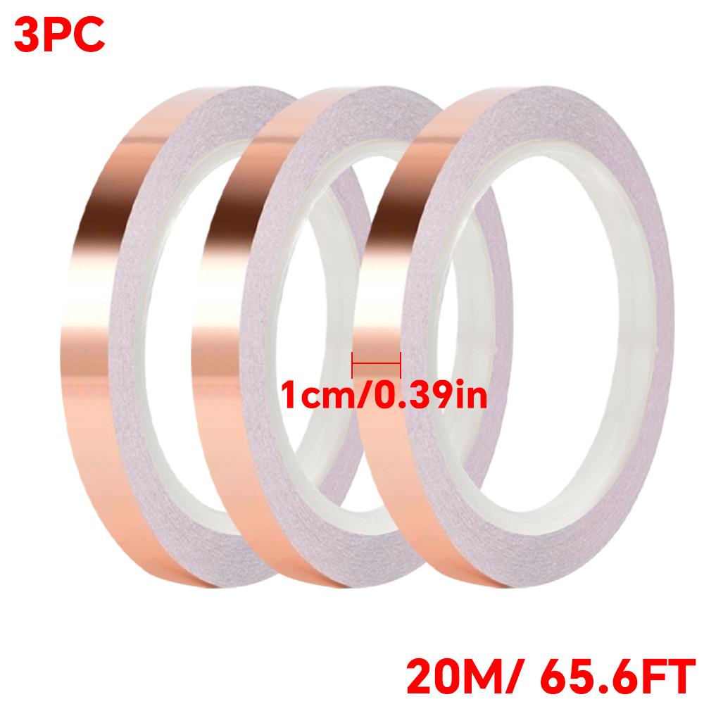 Double-sided conductive copper foil tape, snail colored glass conductive tape, DIY circuit and electrical repair tape