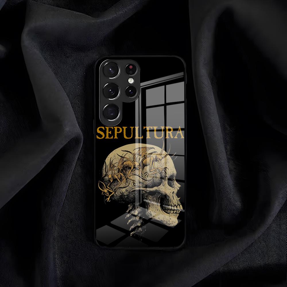 Sepultura Band Phone Case For Samsung S26 S25 Edge S24 S23 S22 S21 S20 Ultra Plus FE Glass Cover
