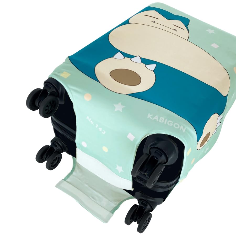Suitcase Cover Gowell Suitcase Convenient Travel Goods Size Pokémon Cover, (Snorlax (Green), S)