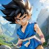 New 25Cm Dragon Ball Z Son Goku Figure Super Saiyan Pvc Action Figure Replaceable Heads Collectible Model Toy Gift