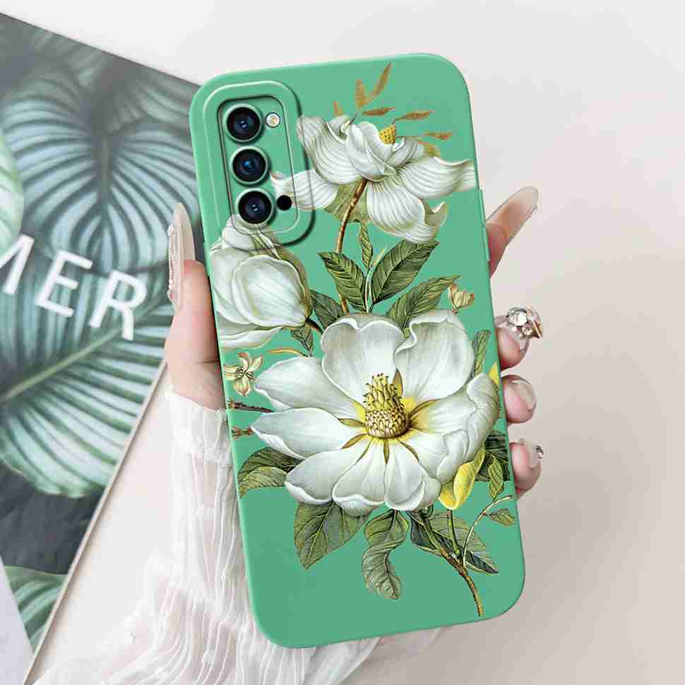 Für Oppo Reno4 Pro 5G Hülle CPH2089 Luxus Kunst Bemaltes Cover Für Oppo Reno4 Reno 4 Pro 5G Handyhülle Schutzhülle Weiche Abdeckung