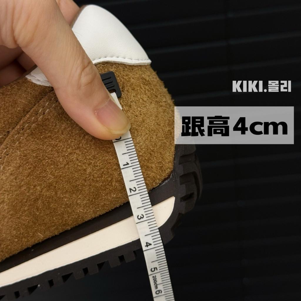 Retro color matching 2025 autumn new German training shoes women's bowling shoes leather lace-up casual shoes sports shoes board shoes