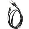 Y Shaped 3.5mm Audio Cable 3.5mm Female to 2 Male for Two Speakers Headphones