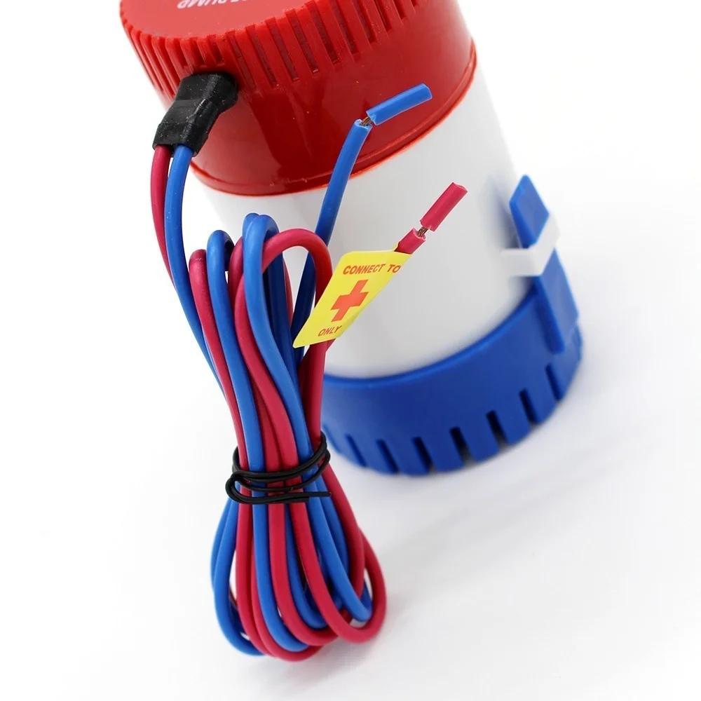1100GPH mini boat bilge pump 12v bilge pump 12 v 24v dc 10A submerse kayak rule water electric 1100 gph volt garden rinse Wash