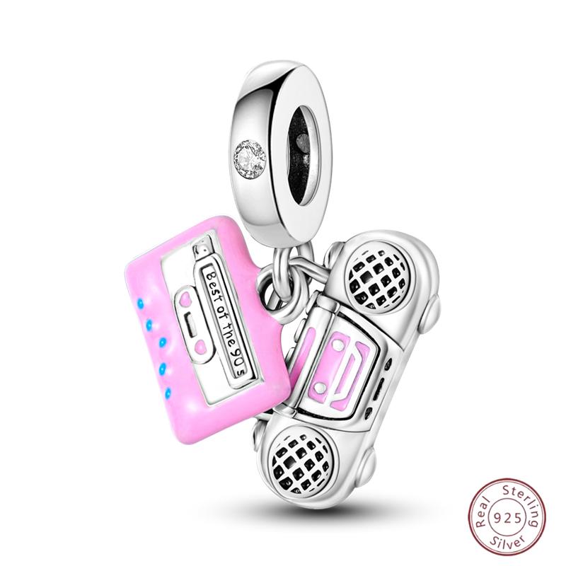 Copper Beaded Pendant Shiny Zirconia Cute Bow Original 3Mm Bracelet Women Fine Jewelry