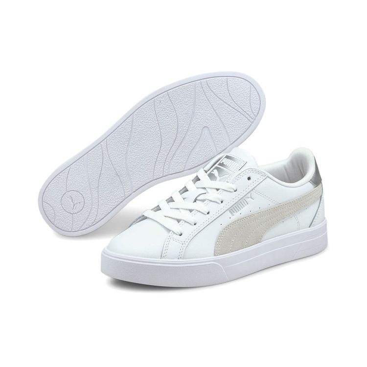 Puma Announcer Non-Slip Low-Top Skate Shoes Women Sneakers White 380635-02