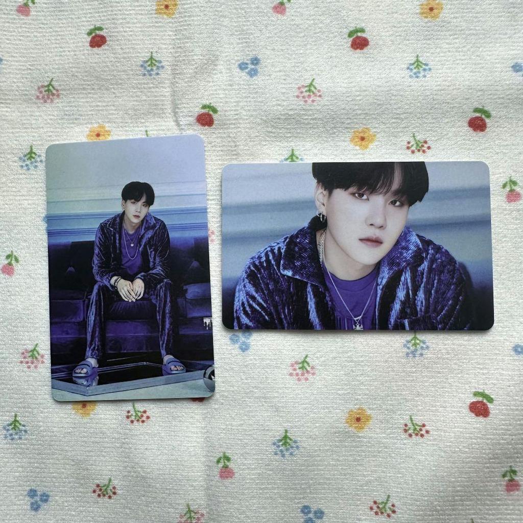 [USED] Korean BTS BE Limited Unreleased Lucky Drop Yoongi Trading Cards (2 Pieces)