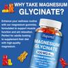 Buporai Magnesium Glycine Gummies, 600 Mg Per Serving, Support Muscle Relaxation, Vegan and Safe.