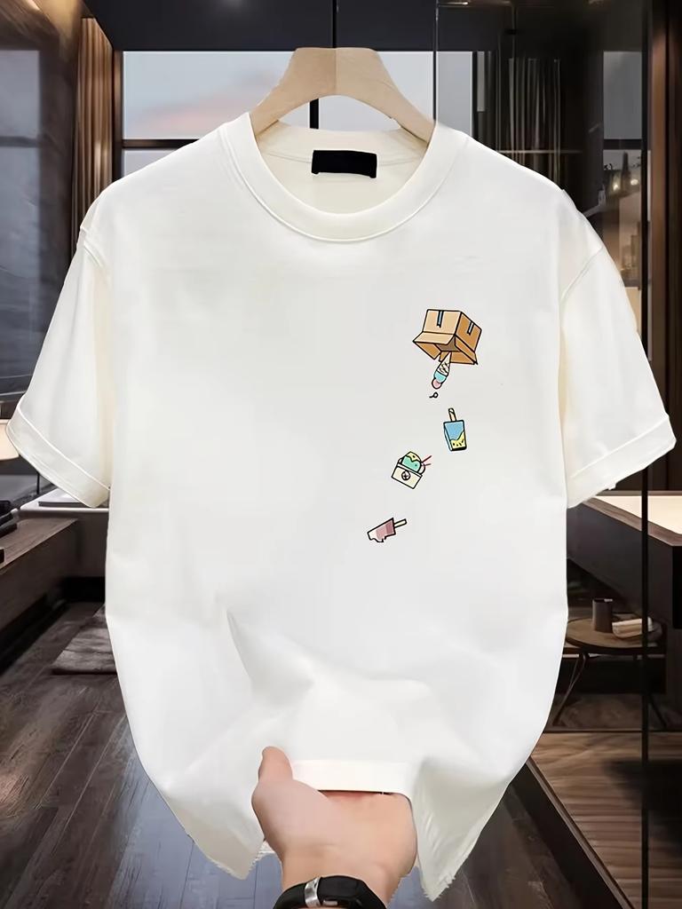 Cute Cartoon Item Falling Design Unisexs Cotton Aesthetic TShirt A Stylish MustHave For Outings