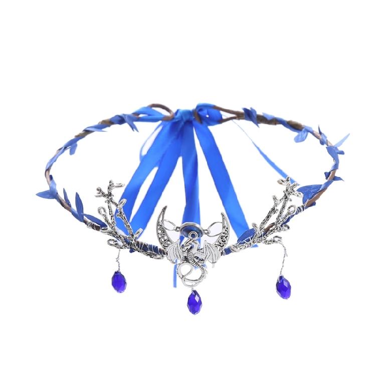 

Lady Ribbon Hair Bands for Photo Studios Forests Girl Theme Props Accessories 1 синій