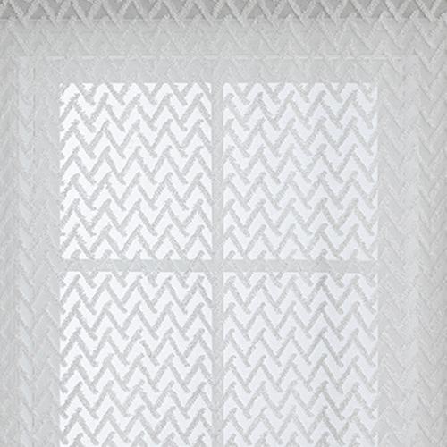 1PC LOZUJOJU Boho Geometric Herringbone Sheer Curtain with Tassels, Light Filtering Tulle for Living Room Bedroom Home Decor