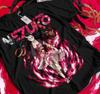 Kimetsu No Yaiba Demon Slayer Nezuko Blood Demon Pink Flames Black TShirt