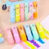 6Pcs Chisel Tip Highlighter Marker, Cute Marker Pen, Cartoon Macaron Highlighter No-Bleed Ink Markers for Journaling, Planners, and Office Documents