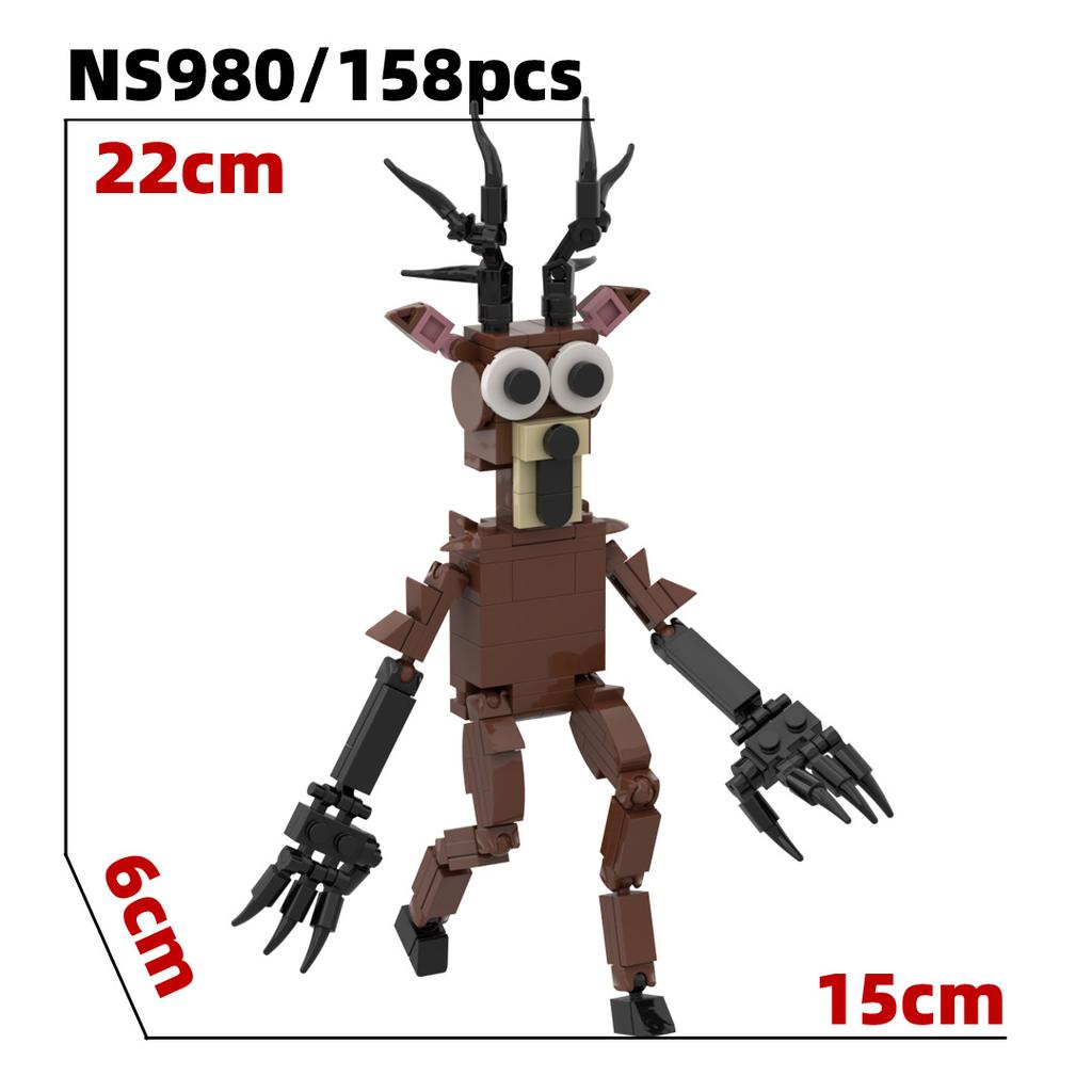 toilet Man monitoring man building blocks Skibidi toilet toy Children's Battle Axe Guitar Sound Man