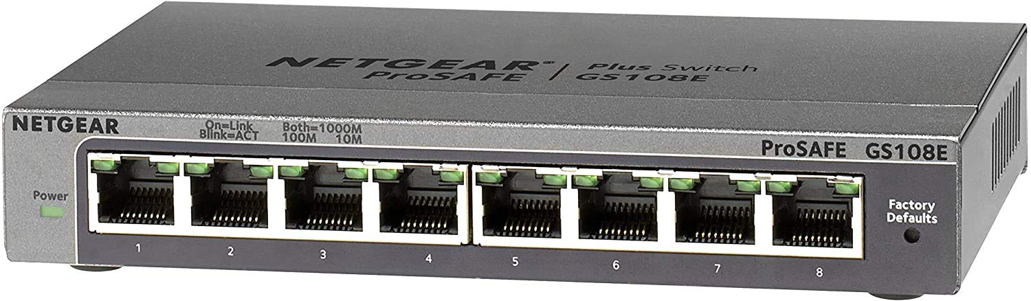 

NETGEAR GS108E Giga 8 Port Unmanaged Plus