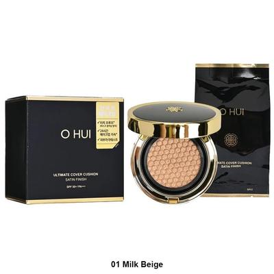 Ultimate Cover Satin Finish Cushion SPF50+ / PA+++ 15g x 2 Stück Nr. 01 Milchbeige +ZUFALLSGESCHENK