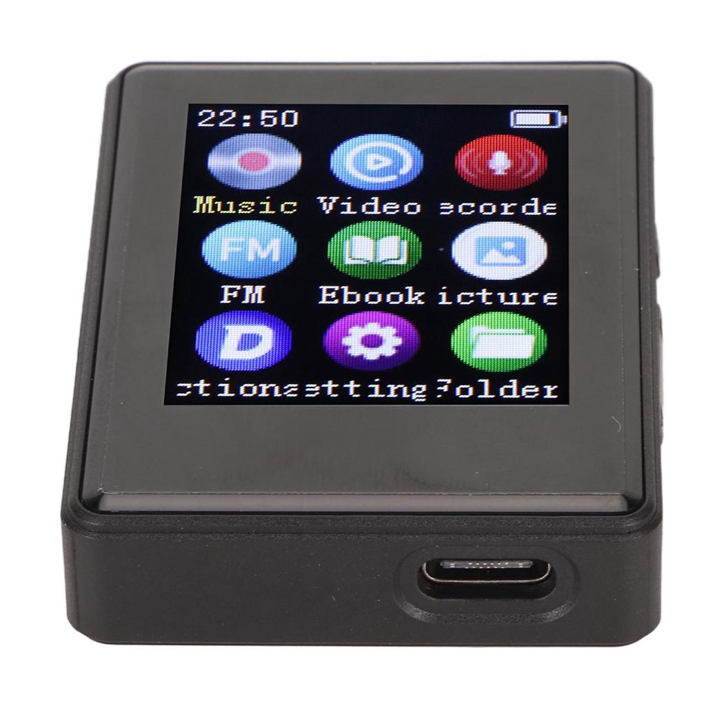 MP3 Player Bluetooth 5.0 1.77 Inch Screen HiFi Recording Electric Book Photo Portable MP3 MP4