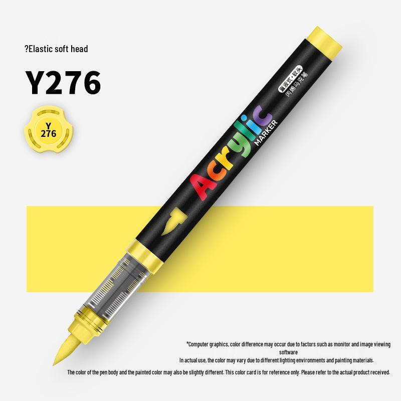60-Color Soft Tip Liquid Ink Acrylic Marker Set for Primary School Art