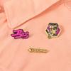 Jojo Brooch Anime Pin Vibrant Metal Badge Unique Cartoon Design For Fashion Lovers