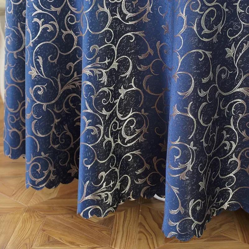Large Round Table Covers Hotel Restaurant Tablecloth for Dining Stain-Resistant Durable Fabric Ideal for Banquets Home Decor