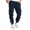 Herre Kasjual Cargo Joggebukser Vår Høst S-2XL Midje med Snøring Joggere Fotturer Taktiske Bukser for Menn med Lommer
