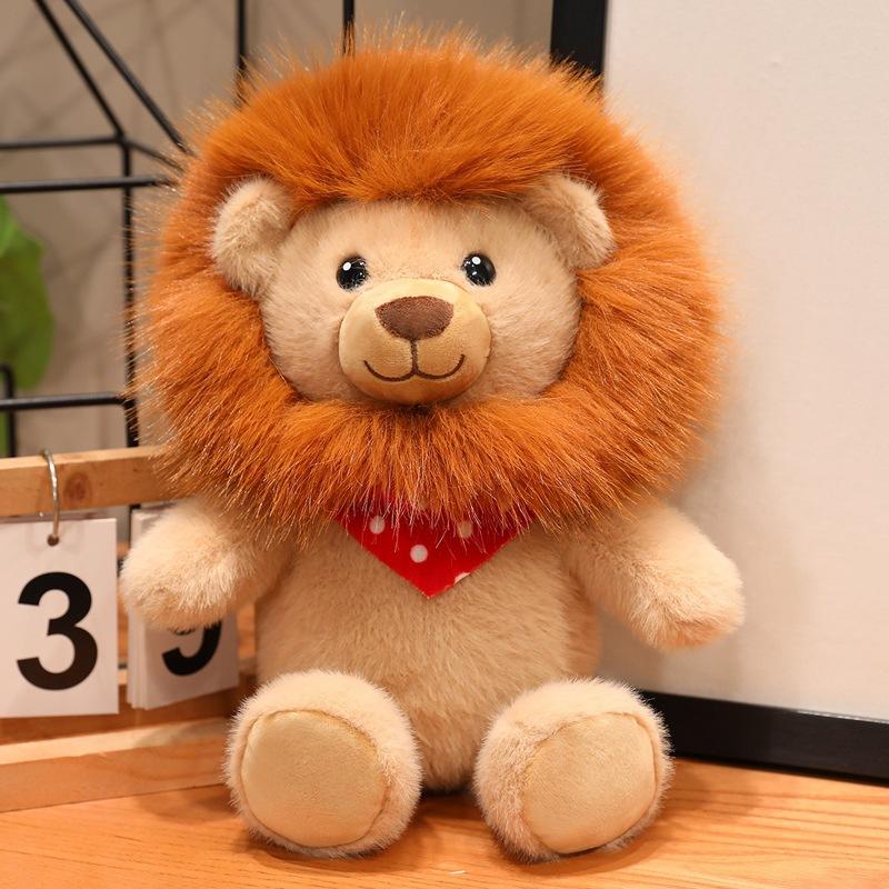 

Cute Cute Little Lion Doll Plush Toy Zoo Lion Doll Children Accompany Soothing Doll 35cm（0.22kg） левиний