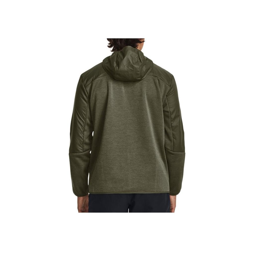 Under Armour Swacket Solid Color Outdoor Sports Hooded Jacket Men Outerwear Green 1382158-390