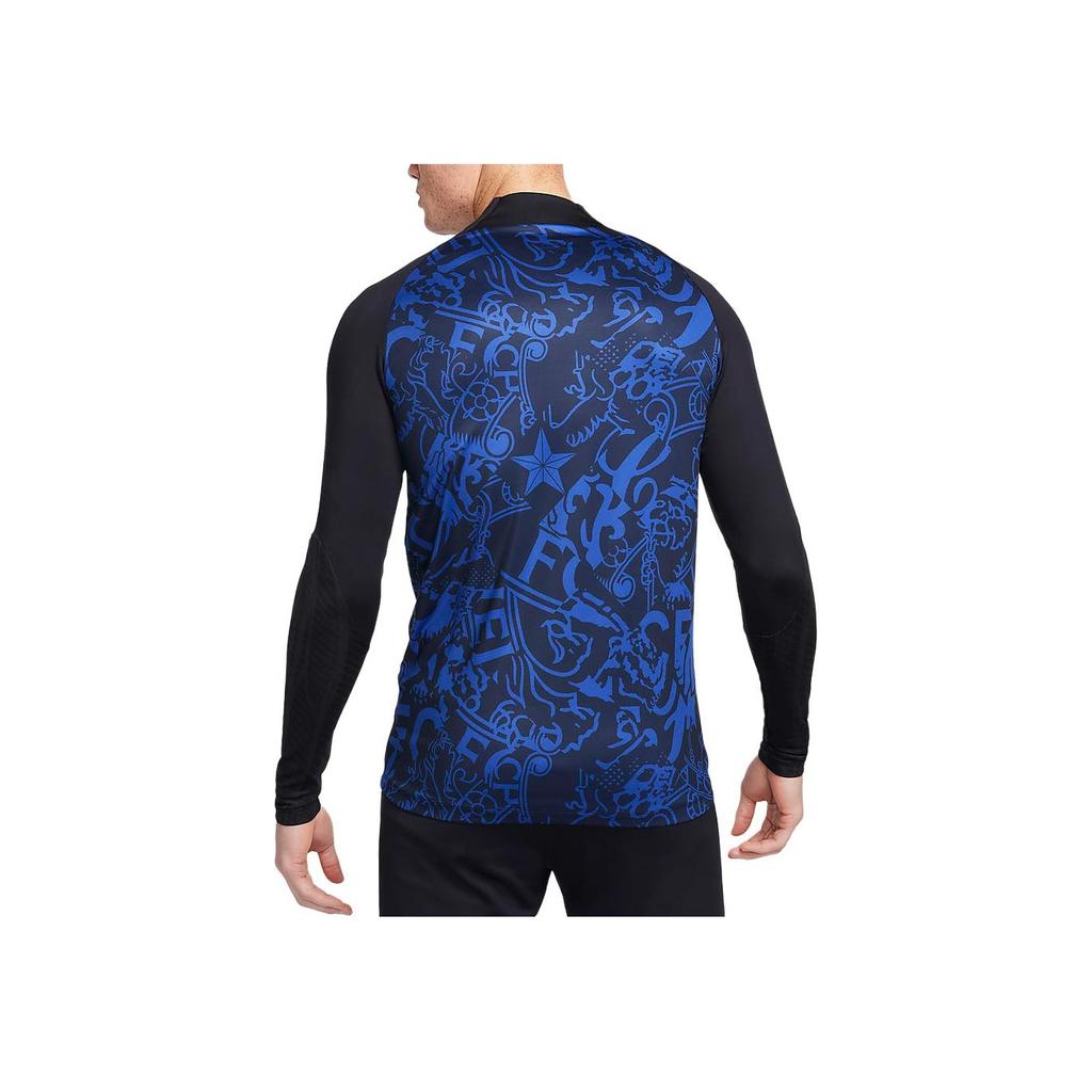 Nike Dri-FIT Slim Fit Moisture-Wicking Comfortable Long Sleeve Workout Shirt Men tops Deep-Blue FN4128-426