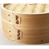 Pearl Metal Chinese Steamer, 21cm, Steamer for Vegetables, Shumai, and Xiaolongbao, Made with Natural Wood and Bamboo, Wanosato H-5714