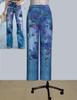 2023 Women's Plus Size Casual Faux Denim Pants - European & American Fashion