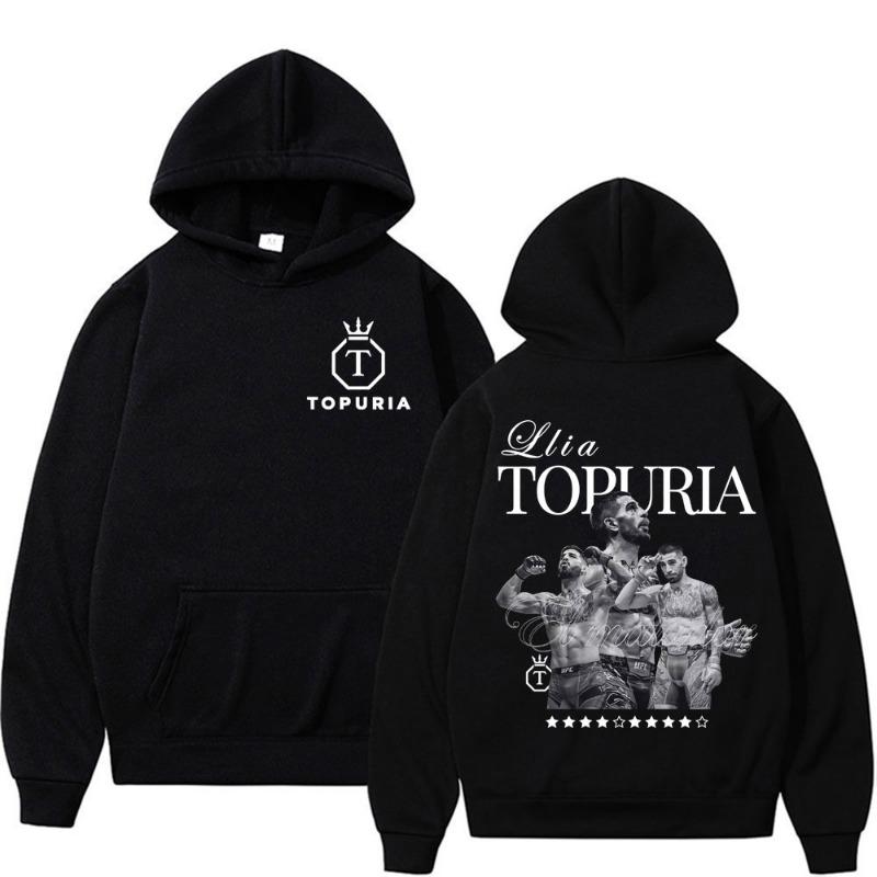 Merchandising Limitato El Matador Ilia Topuria Felpe Uomo Donna Casual Felpe di Alta Qualità Moda Retro Pullover Oversize