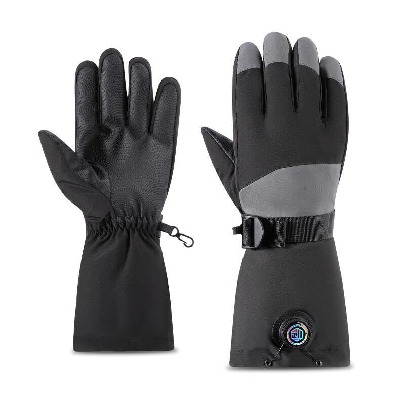 Xihong Windproof Waterproof Warm Ski Gloves with Knob Tightening
