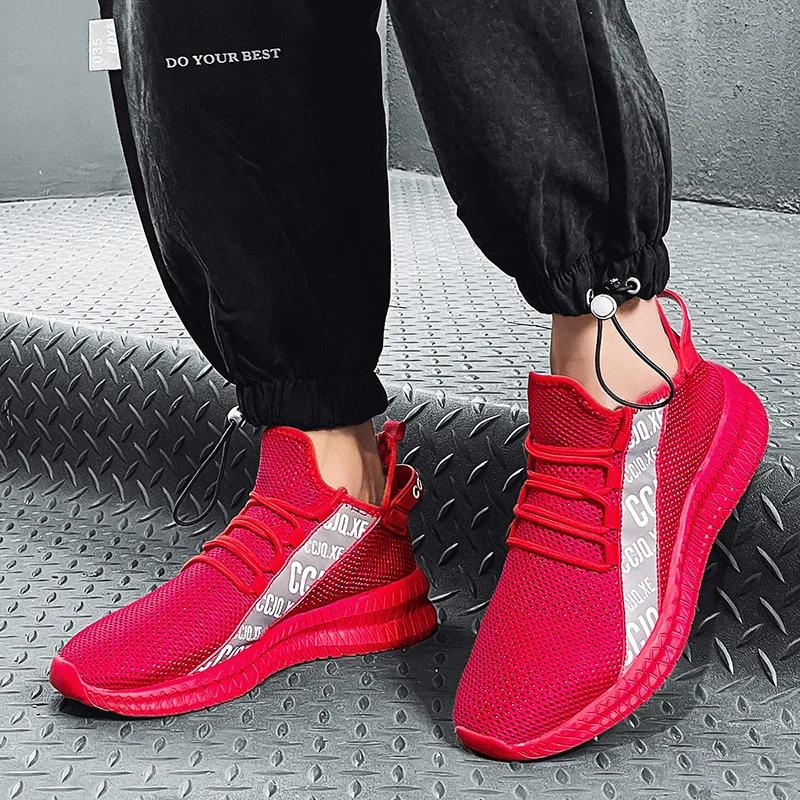 Summer Mesh Breathable Casual Shoes Lightweight Men Running Shoes Classical Fashion Walking Anti Slip Sneakers Sport Tenis Shoes