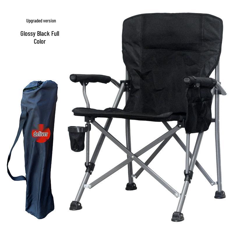 Portable Outdoor Folding Chair with Backrest for Fishing and Beach