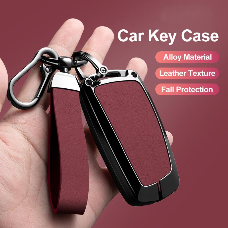 Zinc Alloy Leather Car Key Fob Case For Bmw 1 3 5 7 Series 530I X1 X3 X4 X5 F10 F15 F16 F20 F30 F18 F25 M3 M4 E34 Auto Parts