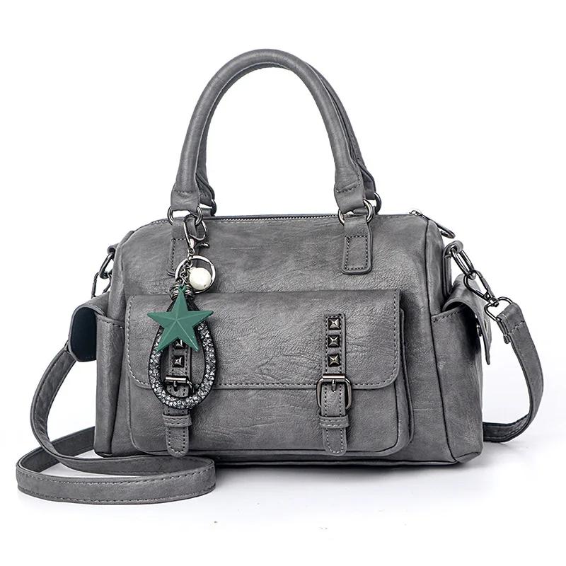 Fashi Elegant Designer Handbags Women Bags Messenger PU Leather Crossbody Bags Hairball Girls Shoulder Bag Top-hand Tote Bag