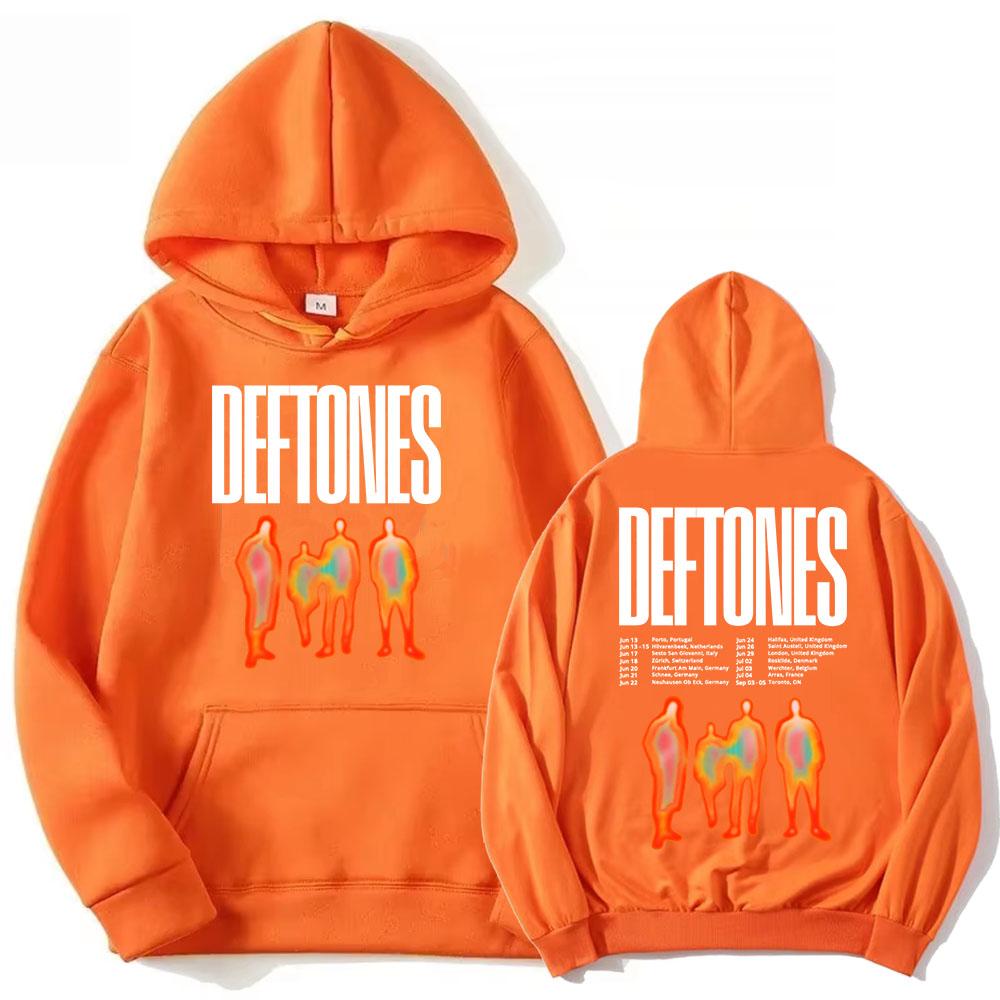 Deftones Tour Printing Hoodies Ropa Hombre Sudaderas Hooded Long Sleeve Men Women Sweatshirts Fashion Unisex Hoodie