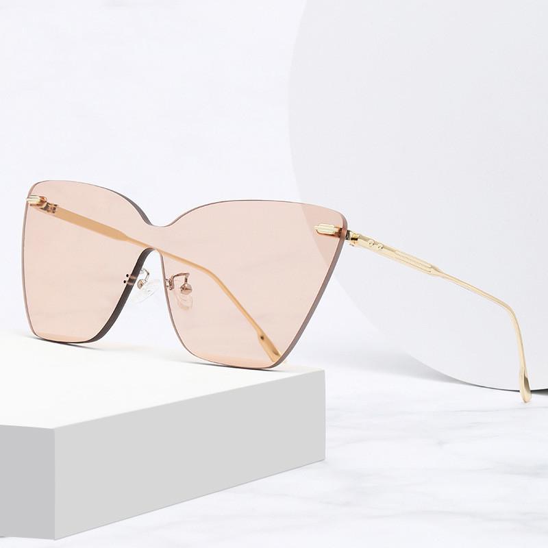 aoron Frameless Sunglasses for Men Women Fashion Design Fishing Driving Sun Glasses UV400 Protection Eyeglasses