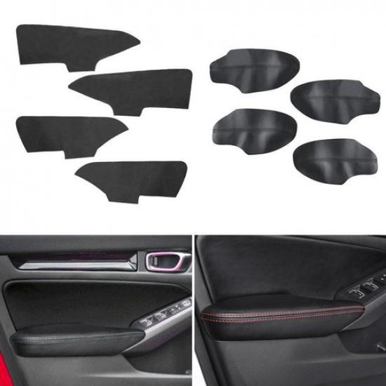 For Honda Civic 11th -22 Door Panel Armrest Surface Shell Leather Trim Cover