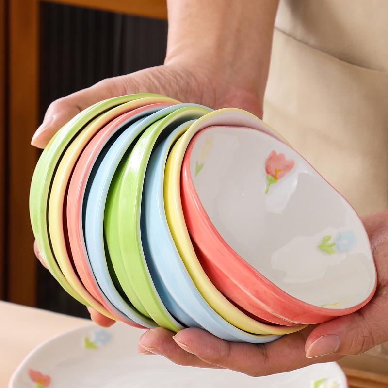 Japanese New Rice Bowl Household Ceramic Tableware Bowl Set Small Bowl Eating Bowl High Value