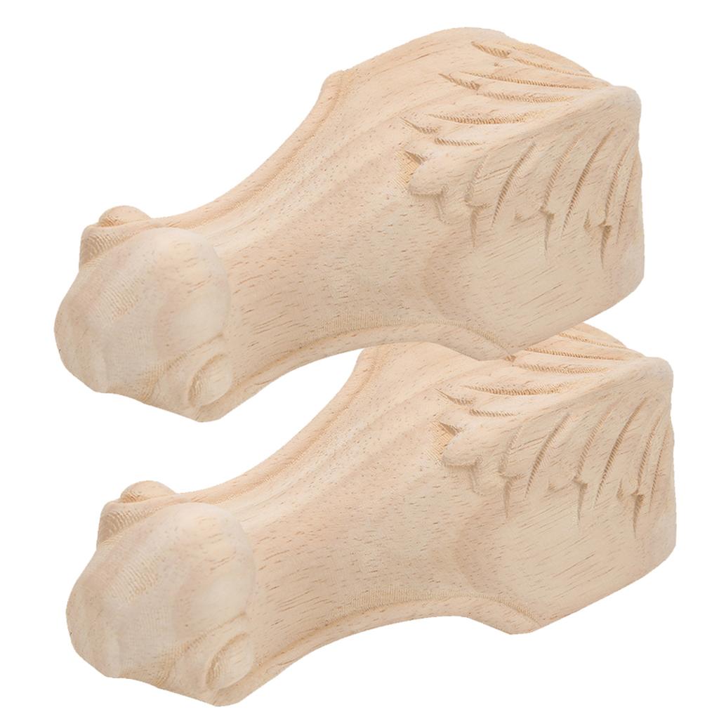 4PCS Carved Cabinet Feet Sofa Closet Coffee Table Foot Guesthouse Accessories for Hotel
